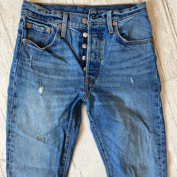 Levis 501s Levi’s 501 skinny button fly jeans - Picture 3 of 10